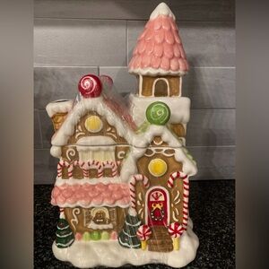 Hobby Lobby Gingerbread cookie jar Blue Sky brand